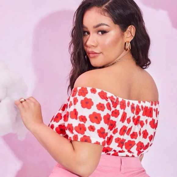 SHEIN New Floral Print Lace Cami Top - Picture 2 of 3